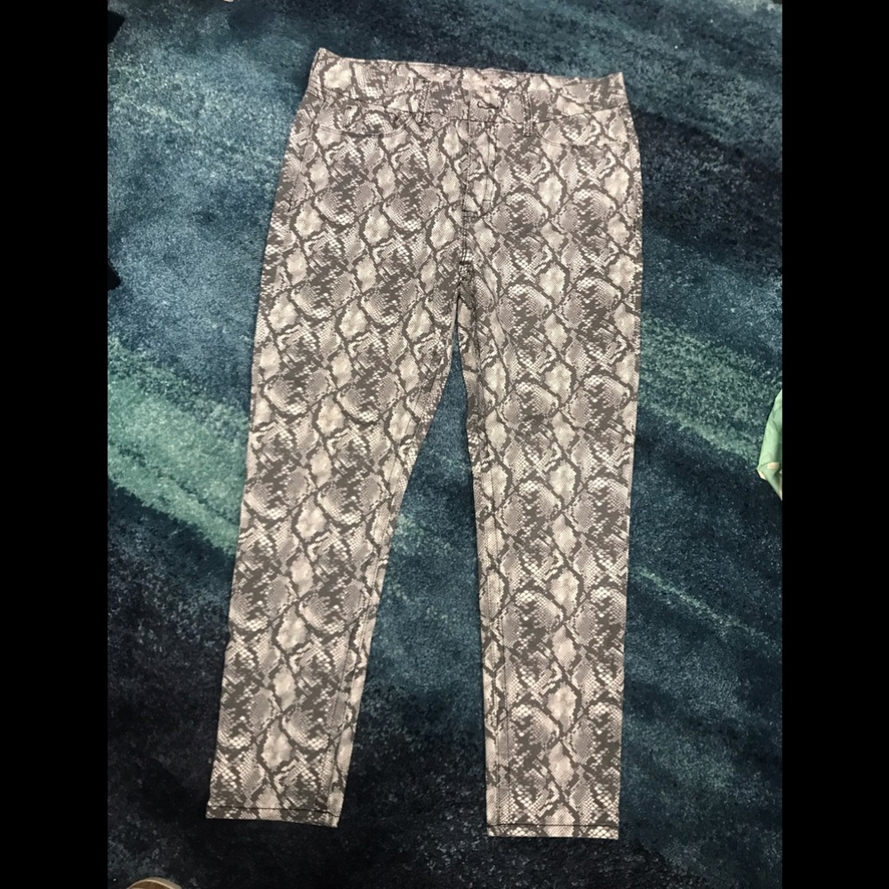 Snake print pants